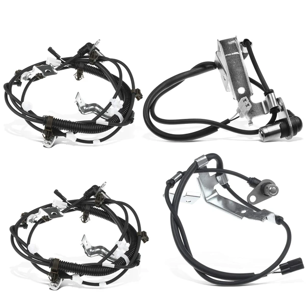 4 Pcs Front & Rear ABS Wheel Speed Sensor for Chevrolet Tracker 1999-2004 2 Pins