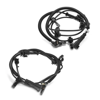 2 Pcs Front ABS Wheel Speed Sensor