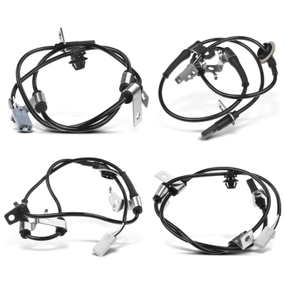 4 Pcs Front & Rear ABS Wheel Speed Sensor