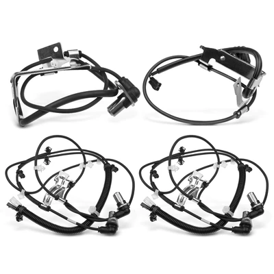 4 Pcs Front & Rear ABS Wheel Speed Sensor