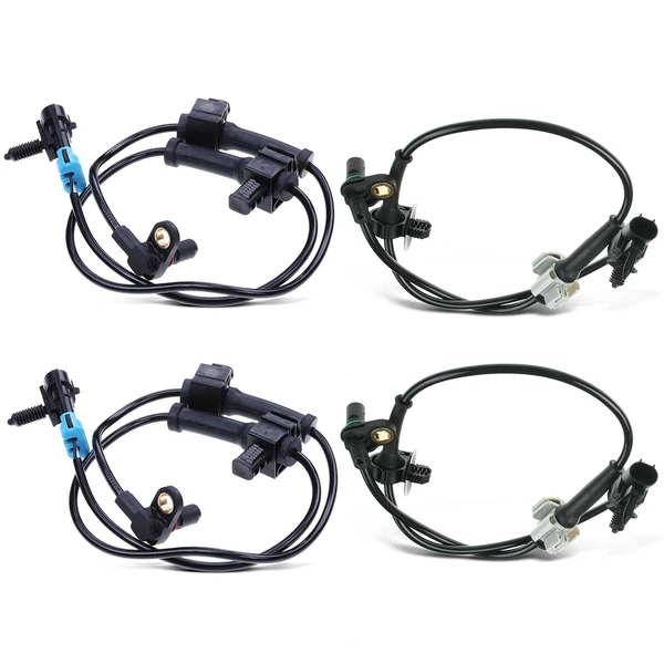 4 Pcs Front & Rear ABS Wheel Speed Sensor for 2007-2013 Chevrolet Silverado 1500