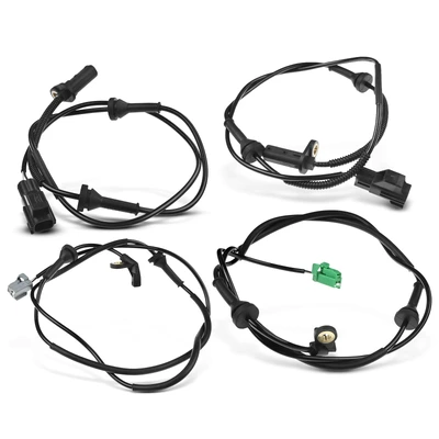 4 Pcs Front & Rear ABS Wheel Speed Sensor