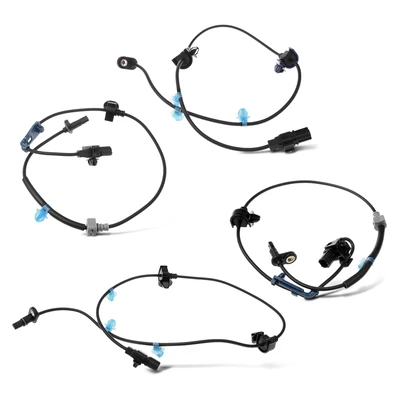 4 Pcs Front & Rear ABS Wheel Speed Sensor