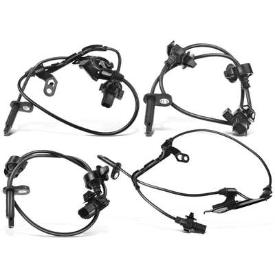 4 Pcs Front & Rear ABS Wheel Speed Sensor
