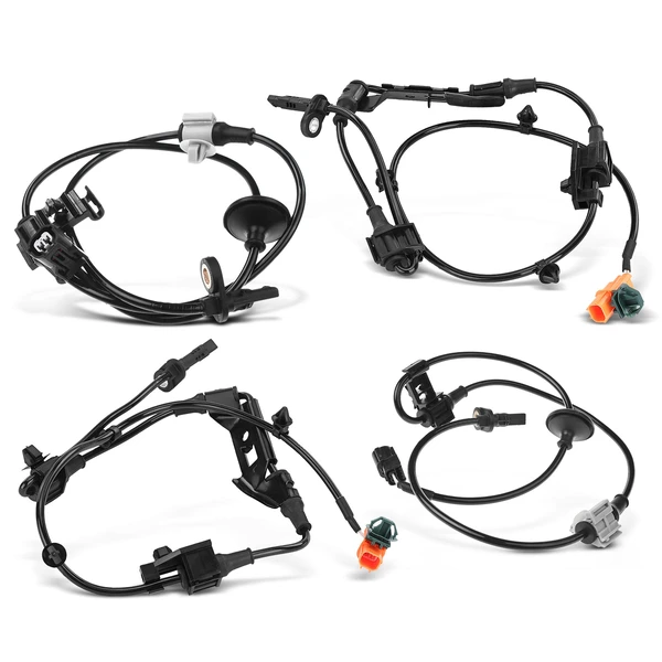 4 Pcs Front & Rear ABS Wheel Speed Sensor for Honda Odyssey 2007-2010 V6 3.5L MPV