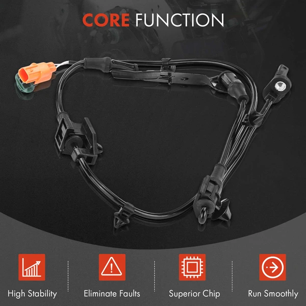 2 Pcs Rear ABS Wheel Speed Sensor for Honda Odyssey 2007-2010