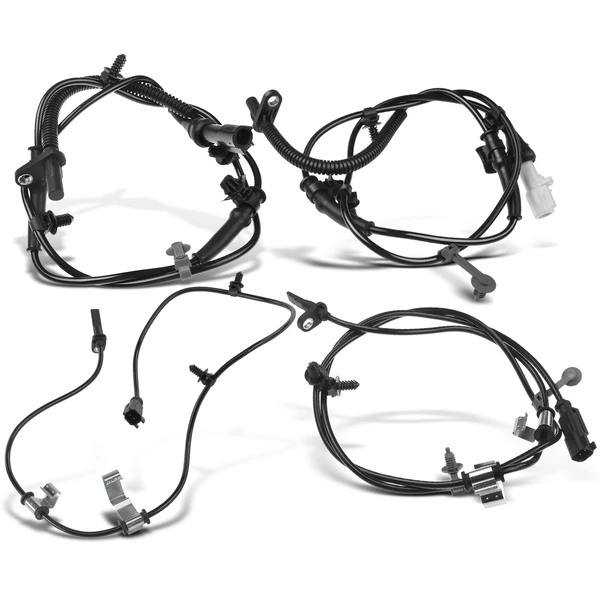 4 Pcs Front & Rear ABS Wheel Speed Sensor for 2011 Ford Edge