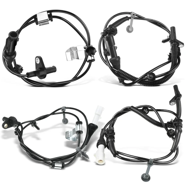 4 Pcs Front & Rear ABS Wheel Speed Sensor for 2007-2010 Ford Edge