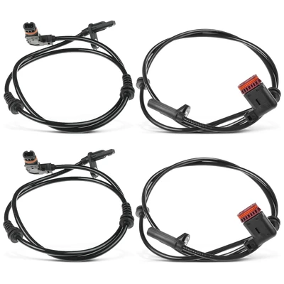4 Pcs Front & Rear ABS Wheel Speed Sensor
