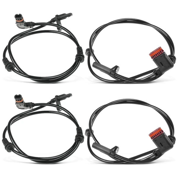 4 Pcs Front & Rear ABS Wheel Speed Sensor for Mercedes-Benz GLK350 X204 2010-2011 3.5L