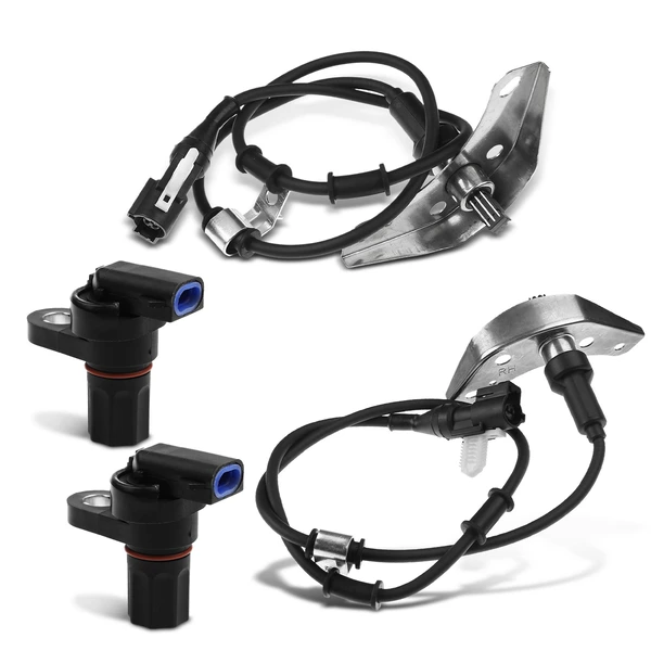 4 Pcs Front & Rear ABS Wheel Speed Sensor for Ford E-150 E-250 E-350 E450 Super Duty