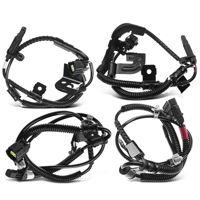 4 Pcs Front & Rear ABS Wheel Speed Sensor