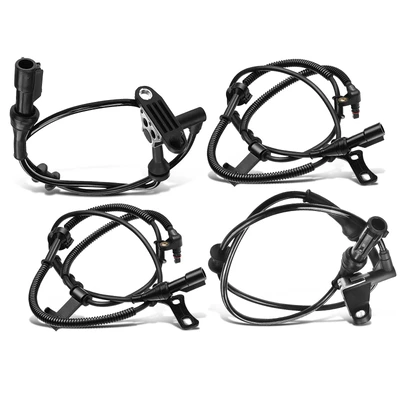 4 Pcs Front & Rear ABS Wheel Speed Sensor