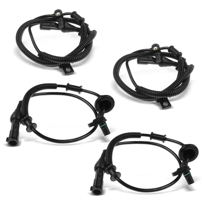 4 Pcs Front & Rear ABS Wheel Speed Sensor