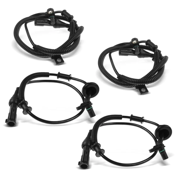 4 Pcs Front & Rear ABS Wheel Speed Sensor for 2007-2009 Ford Expedition