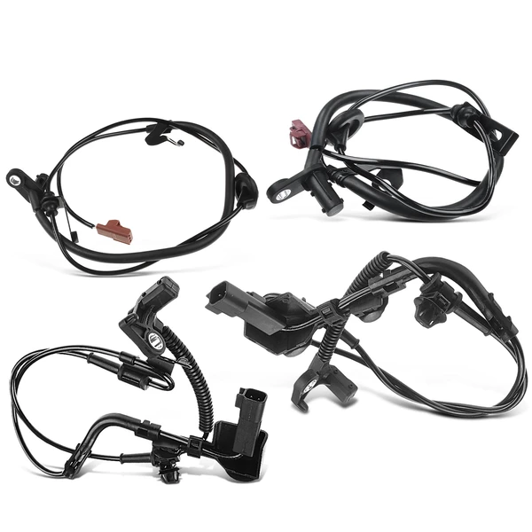 4 Pcs Front & Rear ABS Wheel Speed Sensor for 2012 Lincoln MKZ