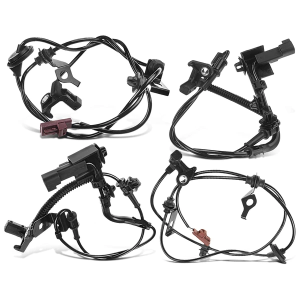 4 Pcs Front & Rear ABS Wheel Speed Sensor for 2012 Lincoln MKZ