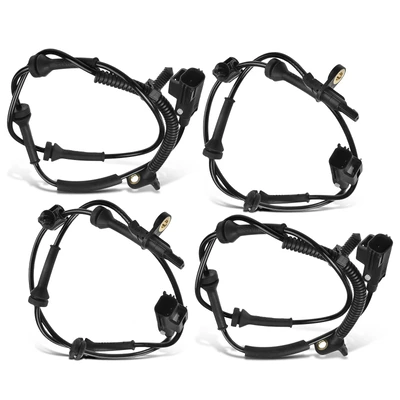 4 Pcs Front & Rear ABS Wheel Speed Sensor