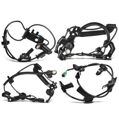 4 Pcs Front & Rear ABS Wheel Speed Sensor