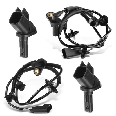 4 Pcs Front & Rear ABS Wheel Speed Sensor