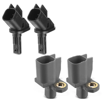 4 Pcs Front & Rear ABS Wheel Speed Sensor
