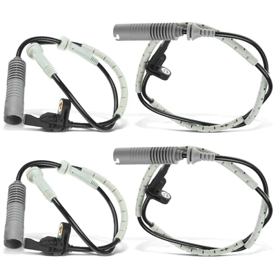 4 Pcs Front & Rear ABS Wheel Speed Sensor