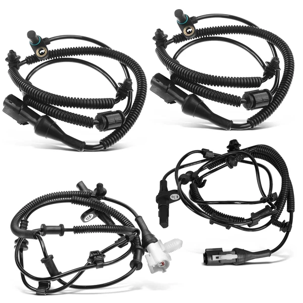 4 Pcs Front & Rear ABS Wheel Speed Sensor for 2010 Ford Expedition