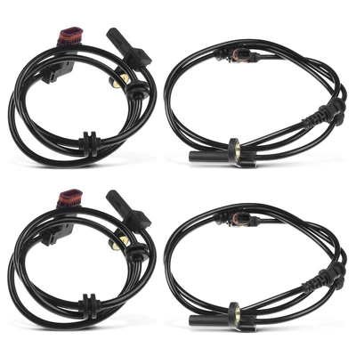 4 Pcs Front & Rear ABS Wheel Speed Sensor