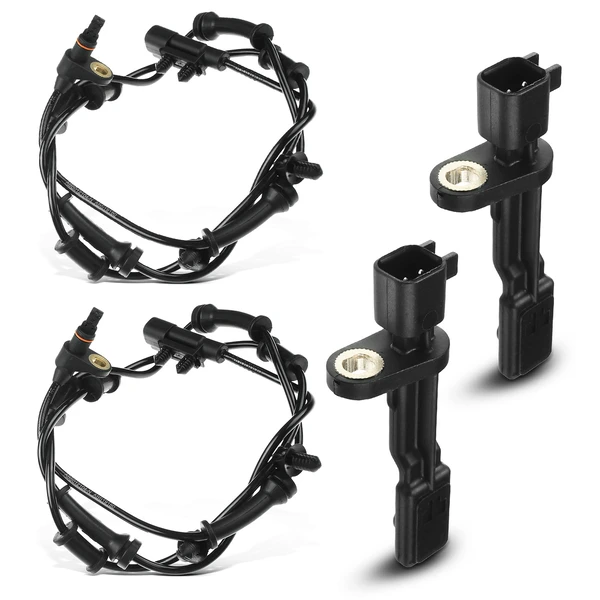 4 Pcs Front & Rear ABS Wheel Speed Sensor for 2007-2017 Jeep Wrangler