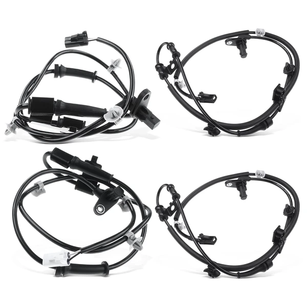 4 Pcs Front & Rear ABS Wheel Speed Sensor for Hyundai Santa Fe 2010-2012 2.4L 3.5L