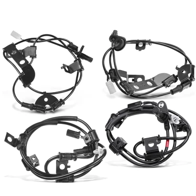 4 Pcs Front & Rear ABS Wheel Speed Sensor