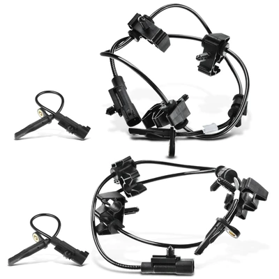 4 Pcs Front & Rear ABS Wheel Speed Sensor