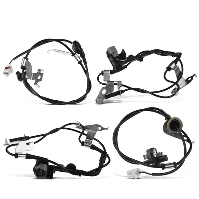 4 Pcs Front & Rear ABS Wheel Speed Sensor