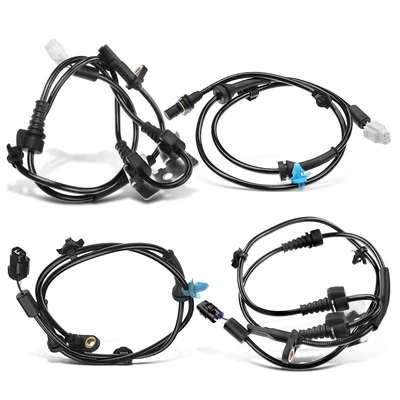 4 Pcs Front & Rear ABS Wheel Speed Sensor