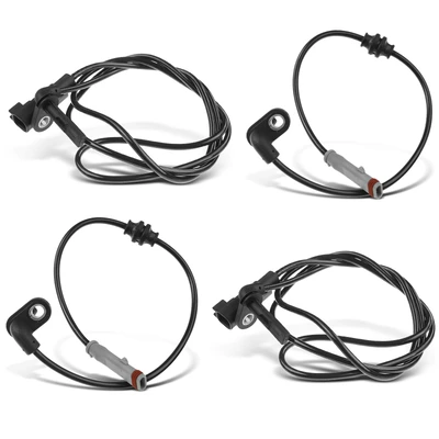 4 Pcs Front & Rear ABS Wheel Speed Sensor