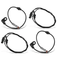 4 Pcs Front & Rear ABS Wheel Speed Sensor for Saab 9-5 2011 L4 2.0L V6 2.8L 2 Pins