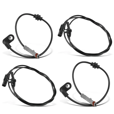 4 Pcs Front & Rear ABS Wheel Speed Sensor