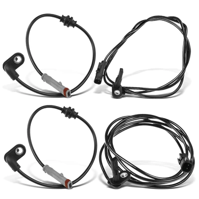 4 Pcs Front & Rear ABS Wheel Speed Sensor