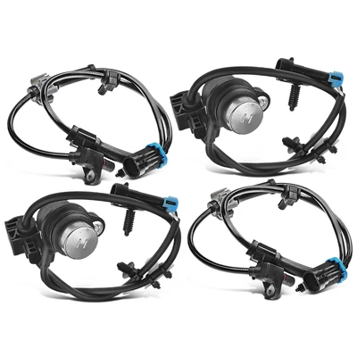 4 Pcs Front & Rear ABS Wheel Speed Sensor