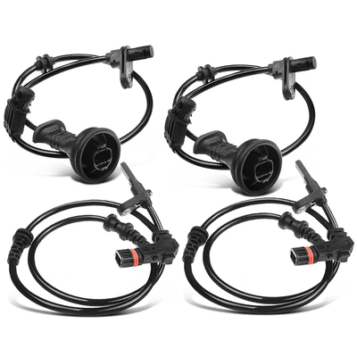 4 Pcs Front & Rear ABS Wheel Speed Sensor