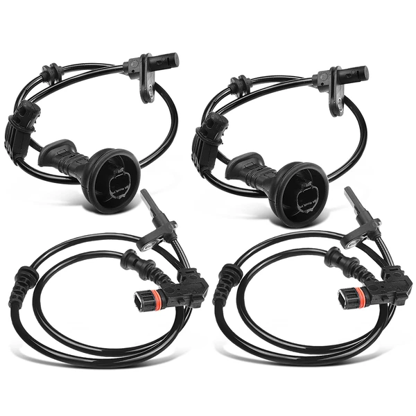 4 Pcs Front & Rear ABS Wheel Speed Sensor for Mercedes-Benz W245 B200 2006-2011