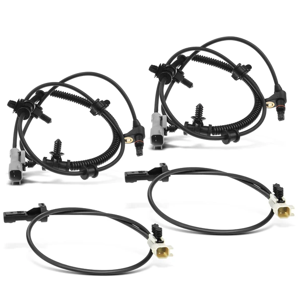4 Pcs Front & Rear ABS Wheel Speed Sensor for 2005-2010 Jeep Grand Cherokee