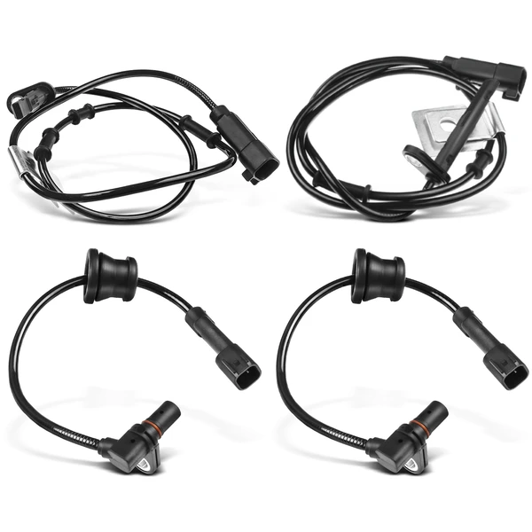 4 Pcs Front & Rear ABS Wheel Speed Sensor for 2010-2015 GMC Terrain