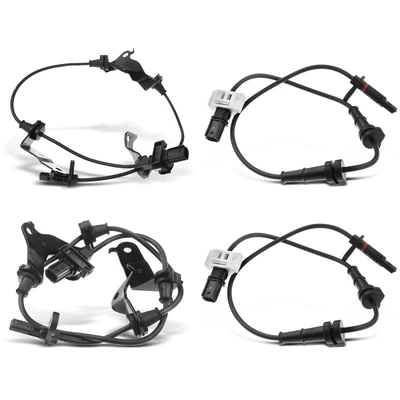4 Pcs Front & Rear ABS Wheel Speed Sensor