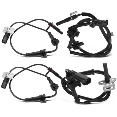 4 Pcs Front & Rear ABS Wheel Speed Sensor