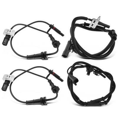 4 Pcs Front & Rear ABS Wheel Speed Sensor