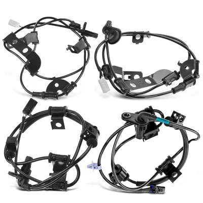 4 Pcs Front & Rear ABS Wheel Speed Sensor