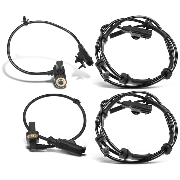 4 Pcs Front & Rear ABS Wheel Speed Sensor for Infiniti EX35 2011 V6 3.5L SUV