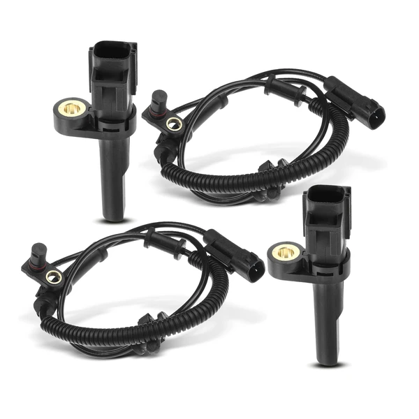 4 Pcs Front & Rear ABS Wheel Speed Sensor for 2010 Dodge Ram 1500