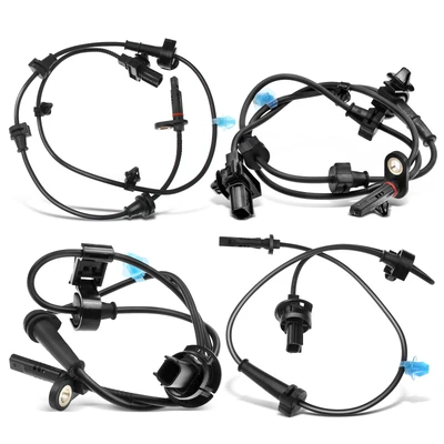 4 Pcs Front & Rear ABS Wheel Speed Sensor